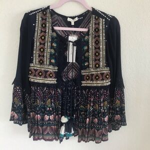 i the wild | Boho Navy “jacket”